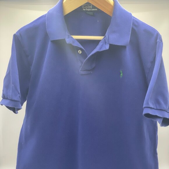 Polo Ralph Lauren Men's Blue with Green Logo, Extra Large - Picture 1 of 4